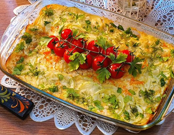 Овощи под молочным соусом Овощи под молочным соусом