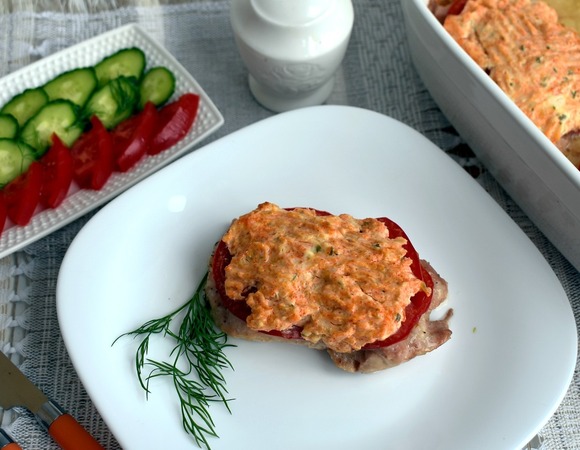 Куриное филе под творожным сыром Куриное филе под творожным сыром