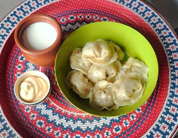 Большие пельмени с куриными потрошками Большие пельмени с куриными потрошками