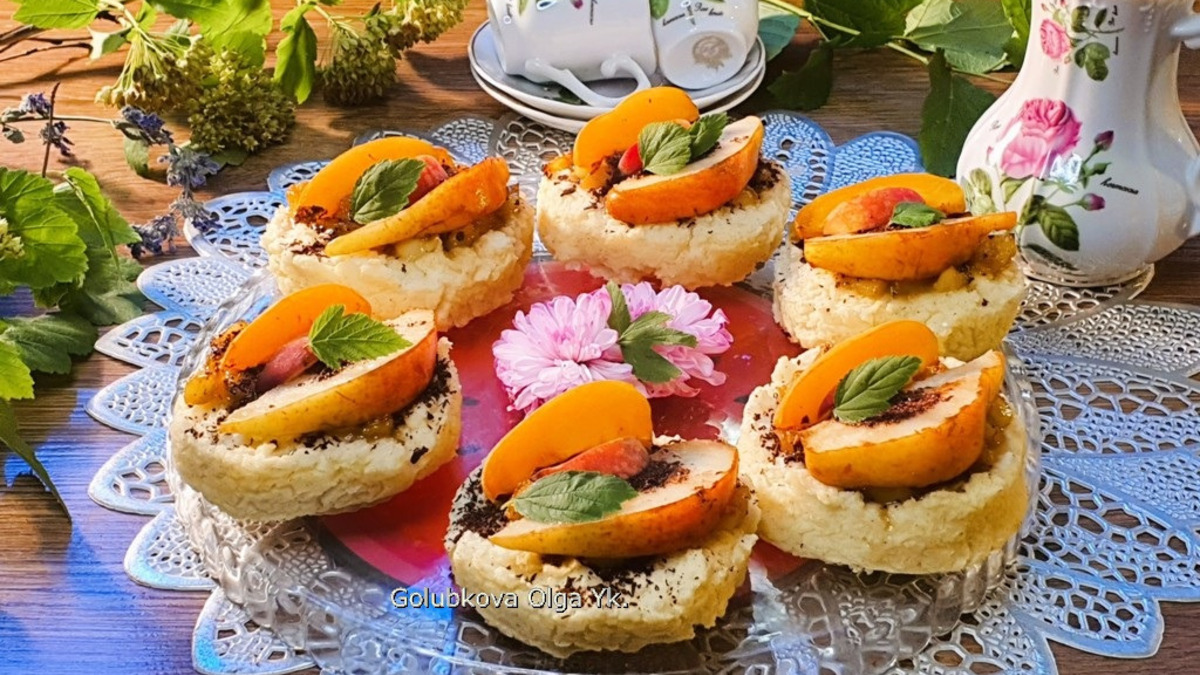 Запечённая пшённая каша с фруктами