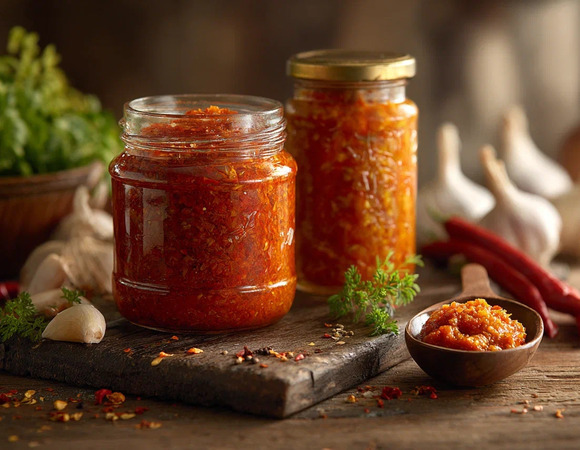 Аджика на зиму: острая (сырая и вареная)