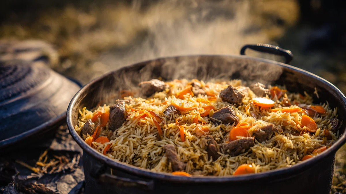 Плов в казане настоящий