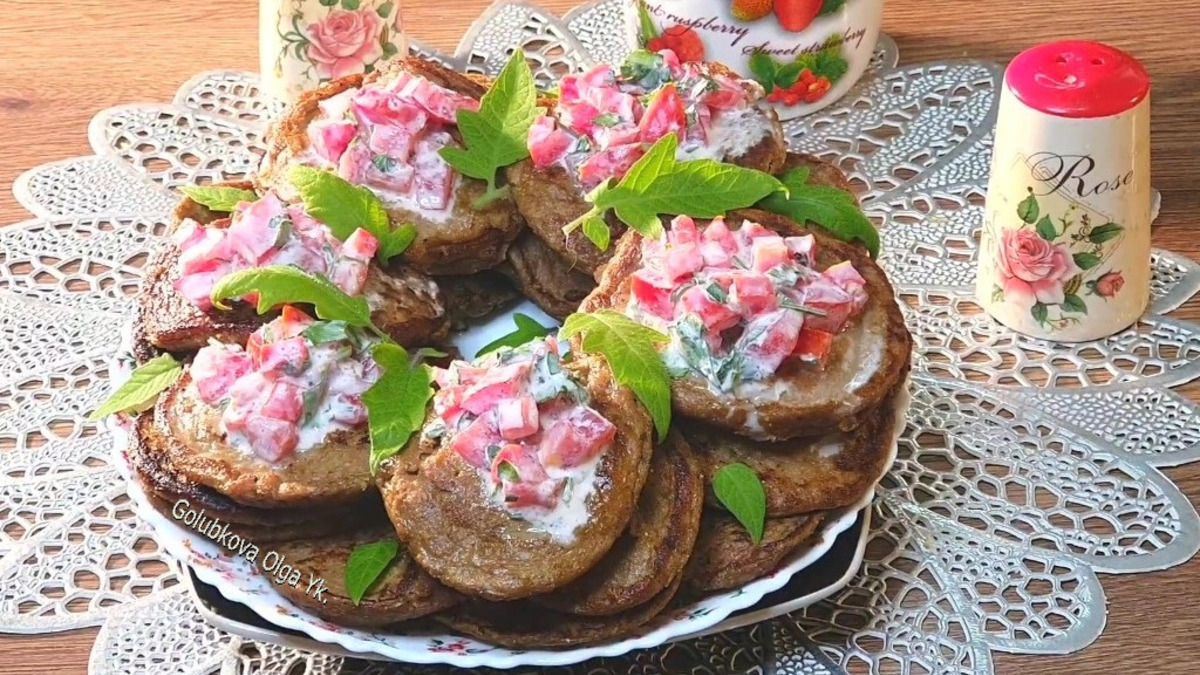Котлеты из куриной печени с припеком