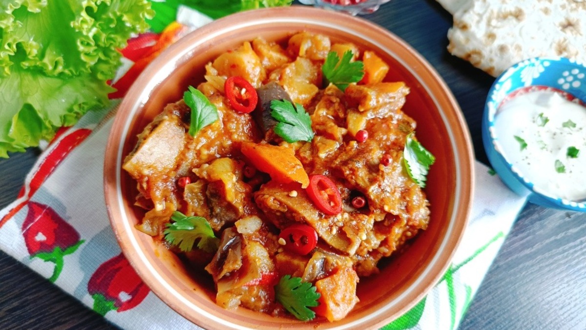 Овощное рагу с говяжьими ребрами
